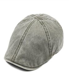 VOBOOM Washed Cotton Flat Cap Men Newsboy Caps Cabbie Hat Male Ivy Flat Hat Lightweight Gatsby Beret Driver Boina 1575354760