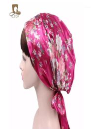 New Women Ladies Beanies Hat Silk Night Sleep Cap Hair Bonnet Hat Head Cover Satin Turban Wrap Headscarf15912870