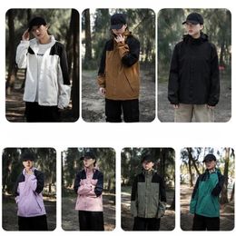 Men's Jackets Men And Women With The Same Spring Autumn Colour Matching Lovers Jacket Windproof Waterproof Mountaineering Outdoor Clothing