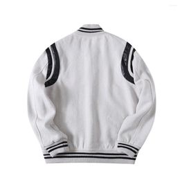 Men's Jackets Fashion High Quality Satin Jacket Original Classic Baseball Famous Design Zipper Unisex