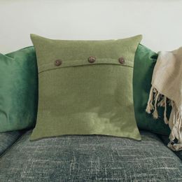 Pillow Throw Cover Solid Colour Sofa Modern Farmhouse Home Decor Square Supply