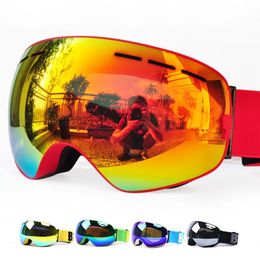 Ski Goggles GOG3100 Double layers UV400 antifog polarized ski goggles for men women big mask glasses skiing helmet snow snowboard 231211