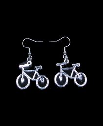 New Fashion Handmade 3123mm Bike Bicycle Earrings Stainless Steel Ear Hook Retro Small Object Jewellery Simple Design For Women Gir9340809