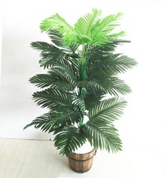 90cm 39 Heads Tropical Plants Large Artificial Palm Tree Fake Monstera Silk Palm Leaves False Plant Leafs For Home Garden Decor7341103