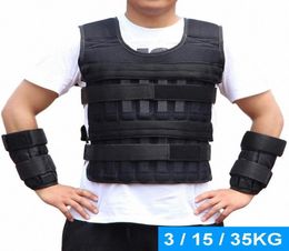 31535 kg Loading Weighted Vest Jacket Load Weight Vest Exercise for Boxing Training Fitness Equipment for Running GIjt7942811