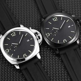 2022 New Mens Watch Automatic Hour Hand Quartz Movement Wristwatch Night Glow Stainless Steel Fashion High Quality Leather Strap W302i