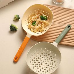 Large colander Noodles Colander Cooking Tools Fruit Spoons for Drainer Sieve Food Long Handle Net Spoon Kitchen Tools