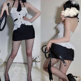 New Women Teacher Shirt Miniskirt Outfit Role Playing Costumes Lady Miss Secretary Uniform Temptation Couple Sex Game Clothes sexy