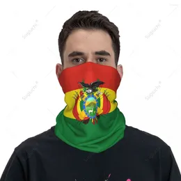 Scarves Unisex Bolivia Flag Neckerchief Scarf Neck Face Mask Warmer Seamless Bandana Headwear Cycling Hiking
