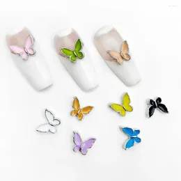 Nail Art Decorations Embellishments Vibrant 3d Butterfly Charms Stunning Resin Ornaments For Diy Crafts Manicures Phone Case Women