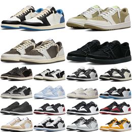 basketball shoes for mens womens low shoe Reverse Mocha Black Phantom Olive Panda Wolf Grey UNC Bred Toe Concord Lucky Green Obsidian outdoor trainers sneakers us 11