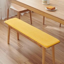 Pillow Corduroy Long Bench Anti-Slip Solid Wood Sofa Card Seat Thickened Plush Canteen Restaurant Winter