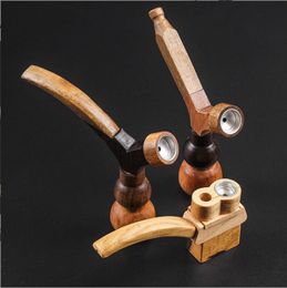 Smoking pipes Water pipe mini portable solid wood pipe water filter detachable cleaning cigarette and tobacco dual-purpose for men