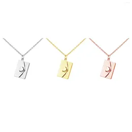 Pendant Necklaces Love Heart Letter Envelope Necklace Trendy Women Valentine's Day For Her Mom Wife Girls Mother's Gifts
