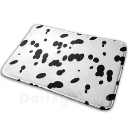 Carpets Dalmatian Spots Dog Fur Pattern Carpet Mat Rug Cushion Soft Black Walking Walker Spotted