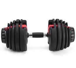 NEW Weight Adjustable Dumbbell 5undefined52.5lbs Fitness Workouts Dumbbells tone your strength and build your muscles ZZA21962510579