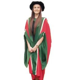 Wholesale cheap adult college matte graduation uniform and cap suit UK doctoral university graduation gown or graduation robes