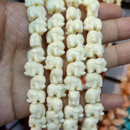 50pcs lot 14mm Elephant Shape Coral Beads For Jewellery Making Loose White Red Orange Purple Pink Coral Beads DIY Accessories244F