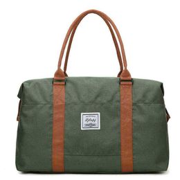 duffle bags Short Distance Colour Contrast Men's and Women's Business Travel Bag Dry Wet Separation Yoga Training Sports 260L