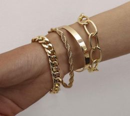 Steel bracelet set gold silver for mens and women Party promise jewelry lovers1864896
