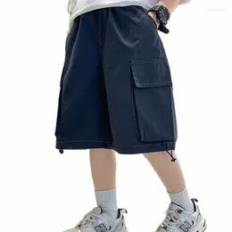 Trousers Pants For Boy Solid Color Summer Short Casual Style Children Teenage Clothes