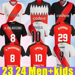 2023 2024 River Plate Soccer Jerseys BARCO DE LA CRUZ QUINTERO AAREZPRATTO FERNANDEZ Camisetas SOLARI Men Kids Javascript 23 24 Football Shirts PALACIOS