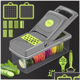 Fruit & Vegetable Tools Fruit Vegetable Tools New Update Kitchen Grater Potato Chip Slicer Mtifunctional Shredded Hine Cheese Graters Dhou8
