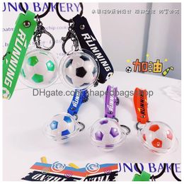 Party Favour 2022 Football Mens Key Chain Acrylic Car Pendant Gift Fan Essential Hanging Accessories Fy2552 Drop Delivery Home Garden F Dhtqe