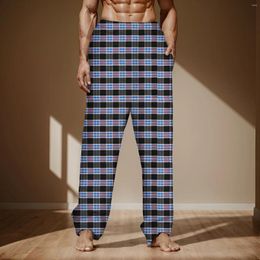 Men's Pants Fashion Casual Large Plaid Lace Cotton Can Be Worn Outside Pyjamas Home Big And Tall Sports