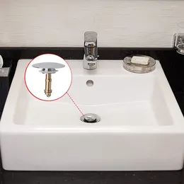 Bath Accessory Set Sink Fitting Bouncing Core Drain Stopper Solid Brass Easy -up Design Kits M8 Screw Thread Barth Tub