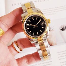Christmas gift Silver Gold Women Watch Solid Stainless Steel No Fade 32mm Women Designers Automatic Movement Mechnical Wristwatch 341L