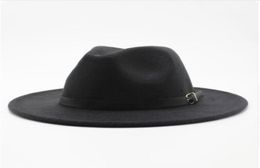 FashionImitation Woollen Women Men Ladies Fedoras Top Jazz Hat European American Round Caps Bowler Hats4805891