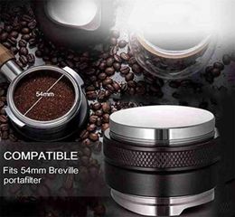 5m Coffee Distributor Tamper Dual Head Leveller Adjustable Depth Espresso Hand Taper for 54mm Portafilter Kithchen Tool 2109048650350