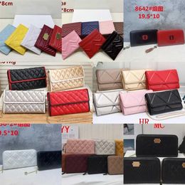 Drop 1 Piece Quilted Zipper Wallet Handbag Purses for Women Lady Tassels Lanyard Zip Clutch Flip Hand Bags Credit Card 219N