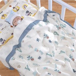Blankets Baby Gauze Blanket Born 6-layer Muslin Pure Cotton Soft Absorbent Swaddle For Beds Shower Toddler Crib Quilt