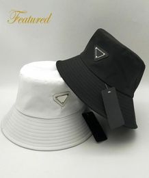 2021 New Unisex Pattern Style Luxury Bucket Hat Ladies Fashion Designer Basin Hat Nylon Sun Black Outdoor Travel7452676