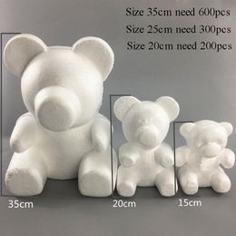 15 20 35CM Modelling Polystyrene Styrofoam White Bear Foam Balls Crafts For DIY Christmas Gifts Party Supplies Decoration278J