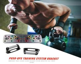 Push Up Board with Instruction Print Body Building Fitness Exercise Tools Men Women Pushup Stands For GYM Body Training9378171