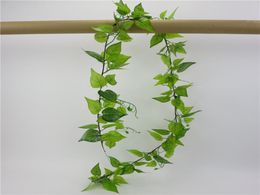 Green Simulation Green Vine Rattan Plant Vine Leaves Simulation Plastic Fake Plants Pography Props Home Decor Accessories9699013