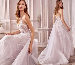 2024 New Summer Boho Wedding Dress 2024 V-neck Straps Back Lace Embroidery Beads A-line Bridal Party Gown Custom Made For Woman Vestido De Noiva