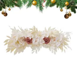 Decorative Flowers Wedding Arch Artificial Rose Wall Arrangement Supplies Peony Fake Flower Row Decor Accessories