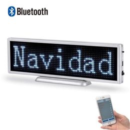 21cm P3mm Bluetooth Letrero LED Sign Programable Scrolling Display Panel For Store Business Controlled By Mobile App DIY Modules271L