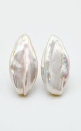 pearl earrings oversized pearls white natural baroque pearls 925 silver ladies gift5517007