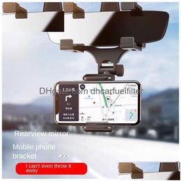 Car Holder Rear-View Mirror Navigator Phone Versatile Bracket Navigation Q231104 Drop Delivery Mobiles Motorcycles Electronics Dhndy