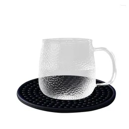 Table Mats Drink Coasters Non-slip Silicone Drinking Set Holder Household Placemats Kitchen Accessories Tools