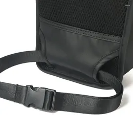 Waist Bags Men Oxford Bag Chest Pouch Bum Hip Belt Purse Side Travel Pack Waterproof Messenger Shoulder Black