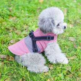 Dog Apparel Pet Clothes Autumn And Winter Clothing Can Tow Vest Teddy Small Supplies Costume