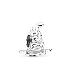 Top quality Hot sell NEW 100% 925 Sterling Silver Magic School Charms Sorting Hat Beads Fit DIY Bracelet Original Fine Jewellery Gift1270176