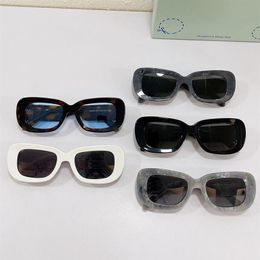Trend Black luxurious designer Ladies Mens Sunglasses OMRI019 Square Frame Travel Vacation UV Protection Top Quality Original Box276z