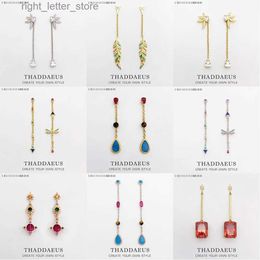 Stud Drop Earrings Colourful Dragonfly Europe Summer Brand New Fine Jewellery Bohemia Gift For Women YQ231211
